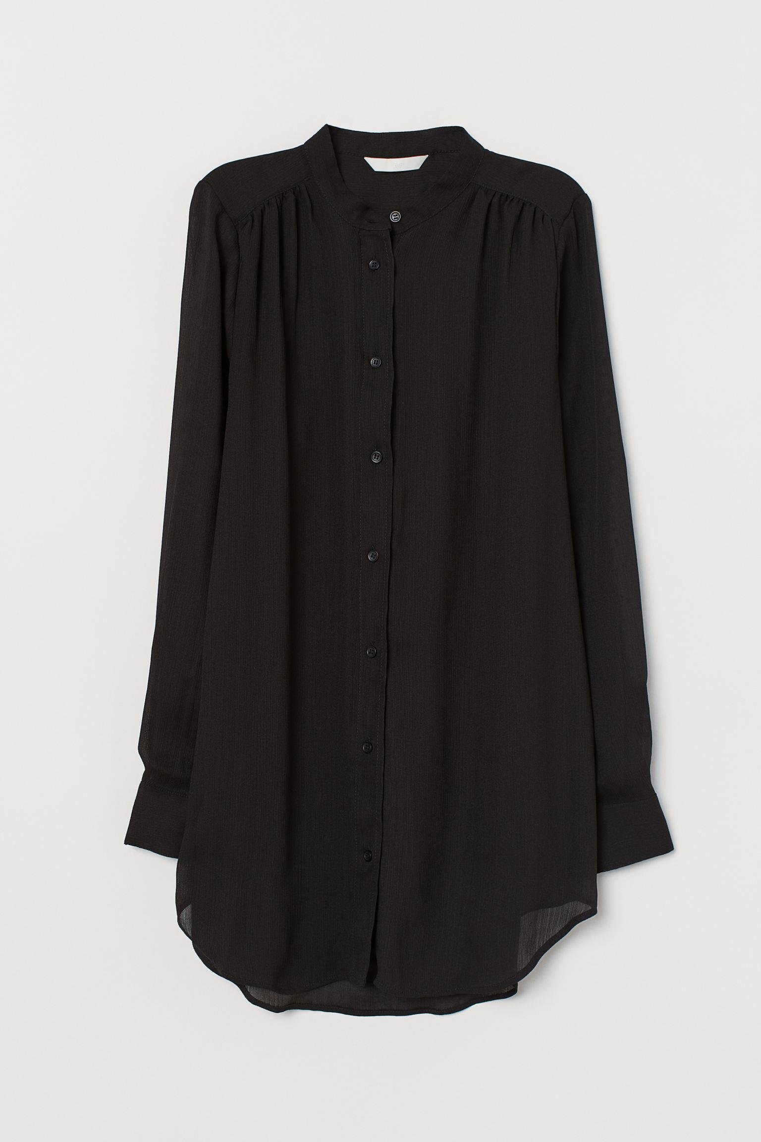 Блуза H&M р. 34 Черный (28107520000)