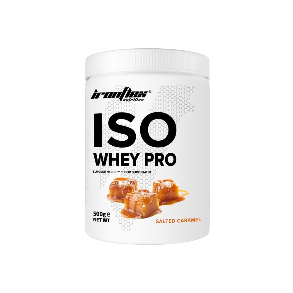 Протеїн IronFlex Iso Whey Zero Salted Caramel 500 г