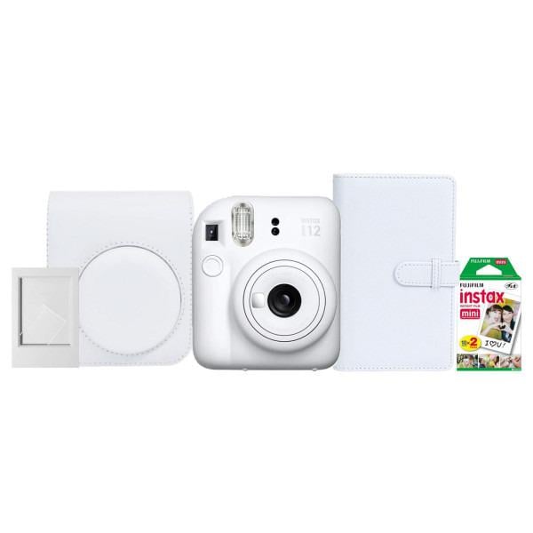 Камера моментальной печати Fujifilm Instax Mini 12 + чехол/фотопленка 20 шт./альбом на 108 фотографий/фоторамка White (12052670) - фото 1