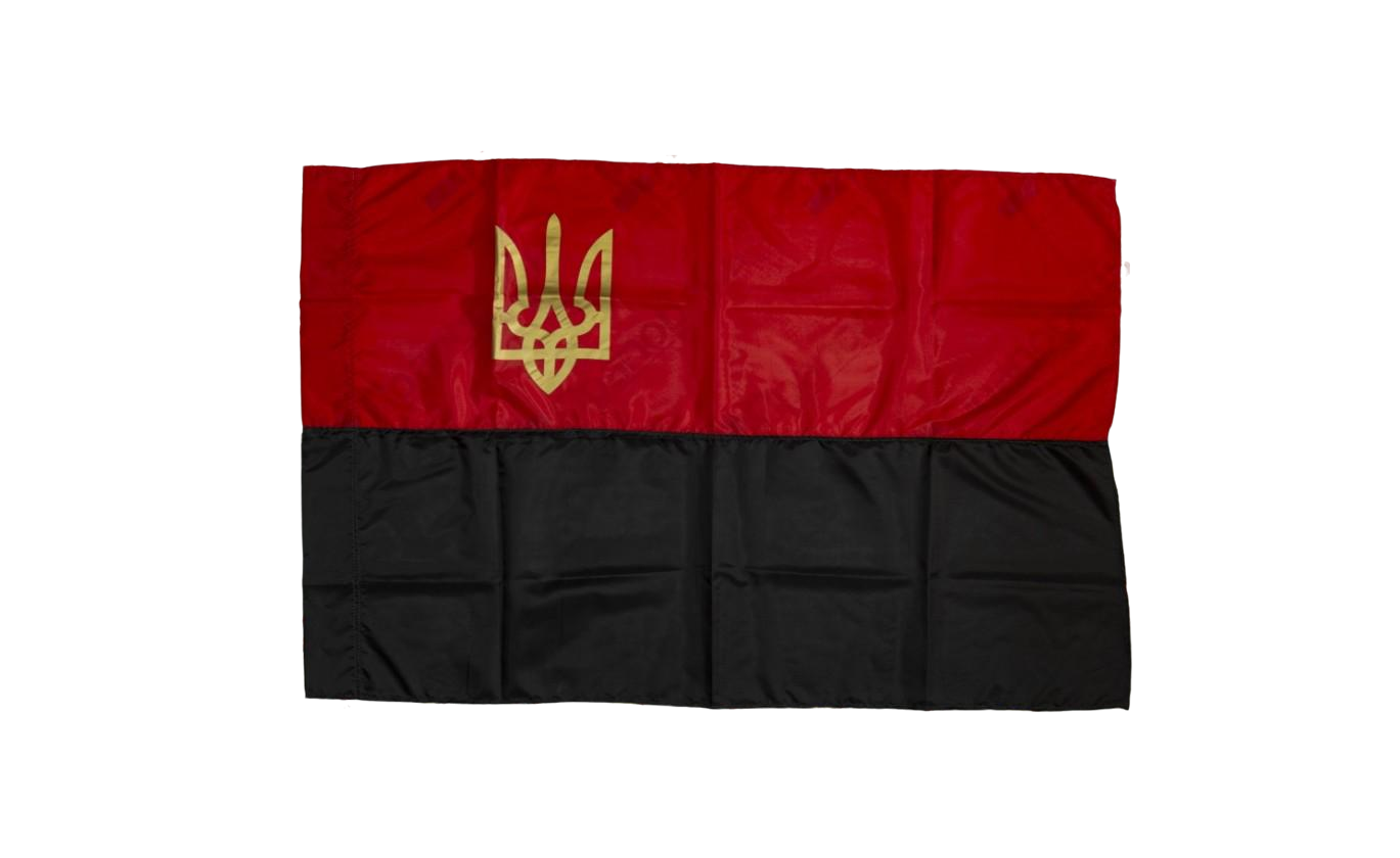 Флаг УПА с трезубом нейлон 70х105 см (п5тУПА) - фото 1