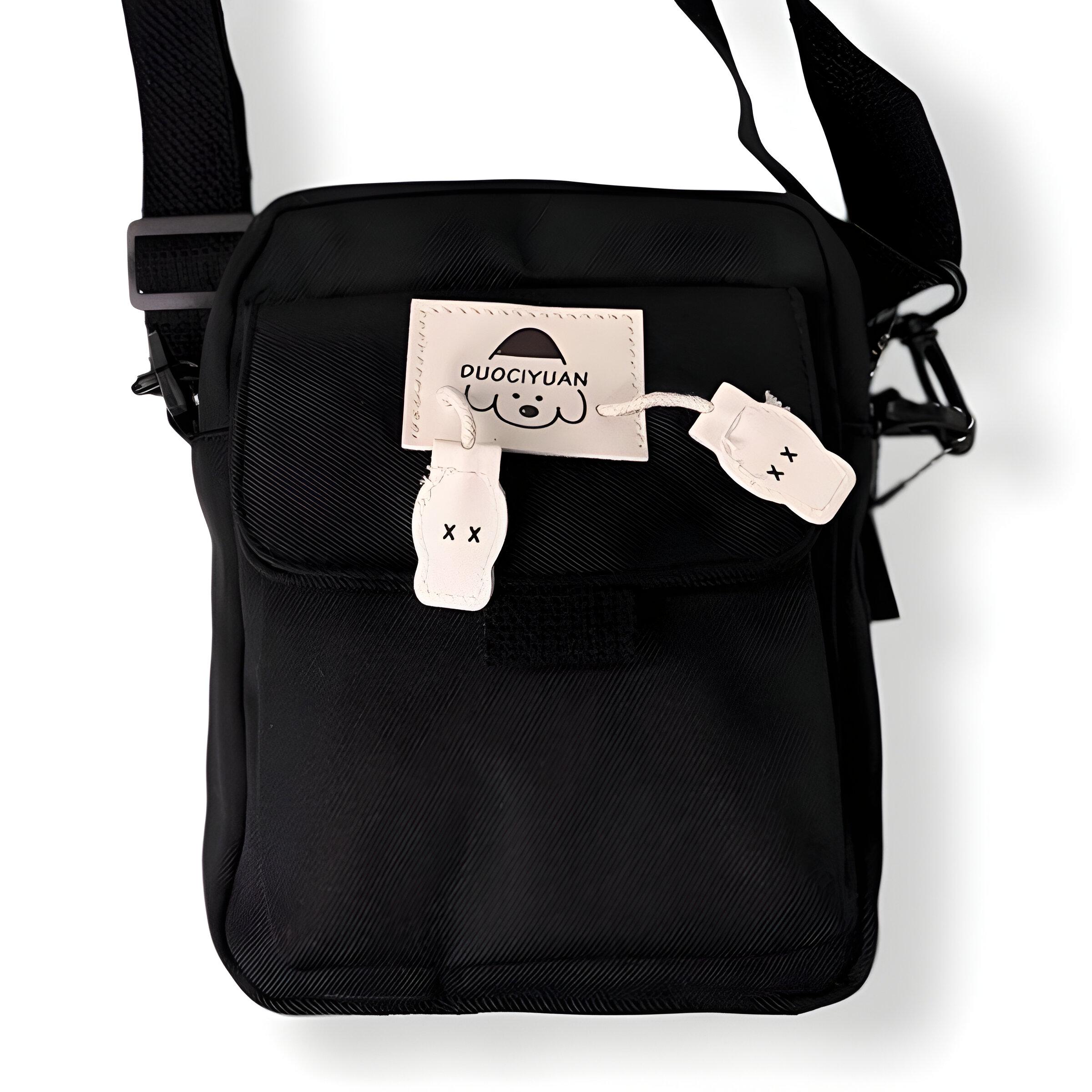 Сумка детская кросс-боди в корейском стиле 20х16х7 см Черный (25-572) - фото 1