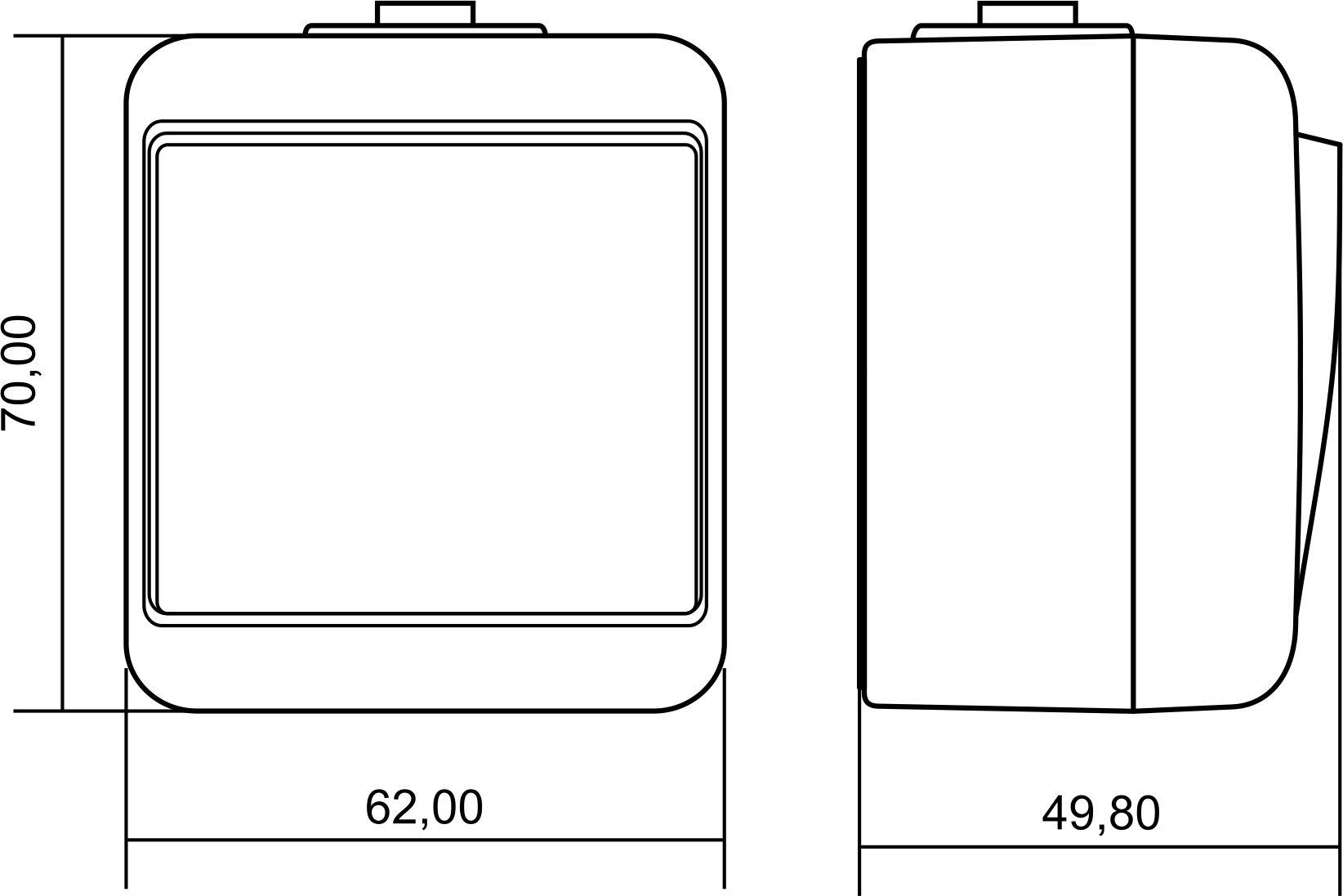 Выключатель 1-клавишный проходной с подсветкой ETI Hermetics IP54 VHE-3L-SR Серый (4668068) - фото 2