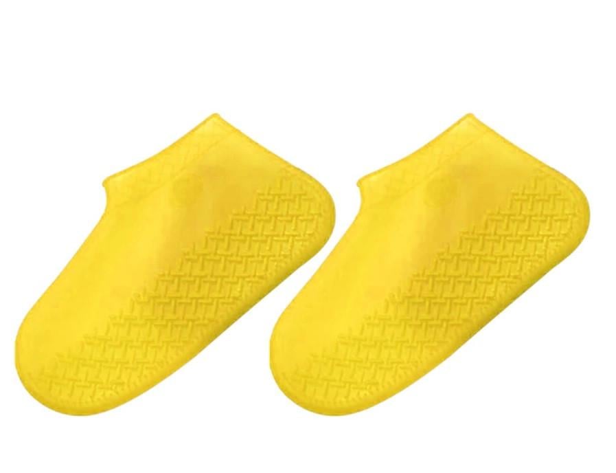 Багаторазові бахіли-чохли SUNROZ Shoe Covers на взуття від дощу і бруду S Жовтий (SUN5329)