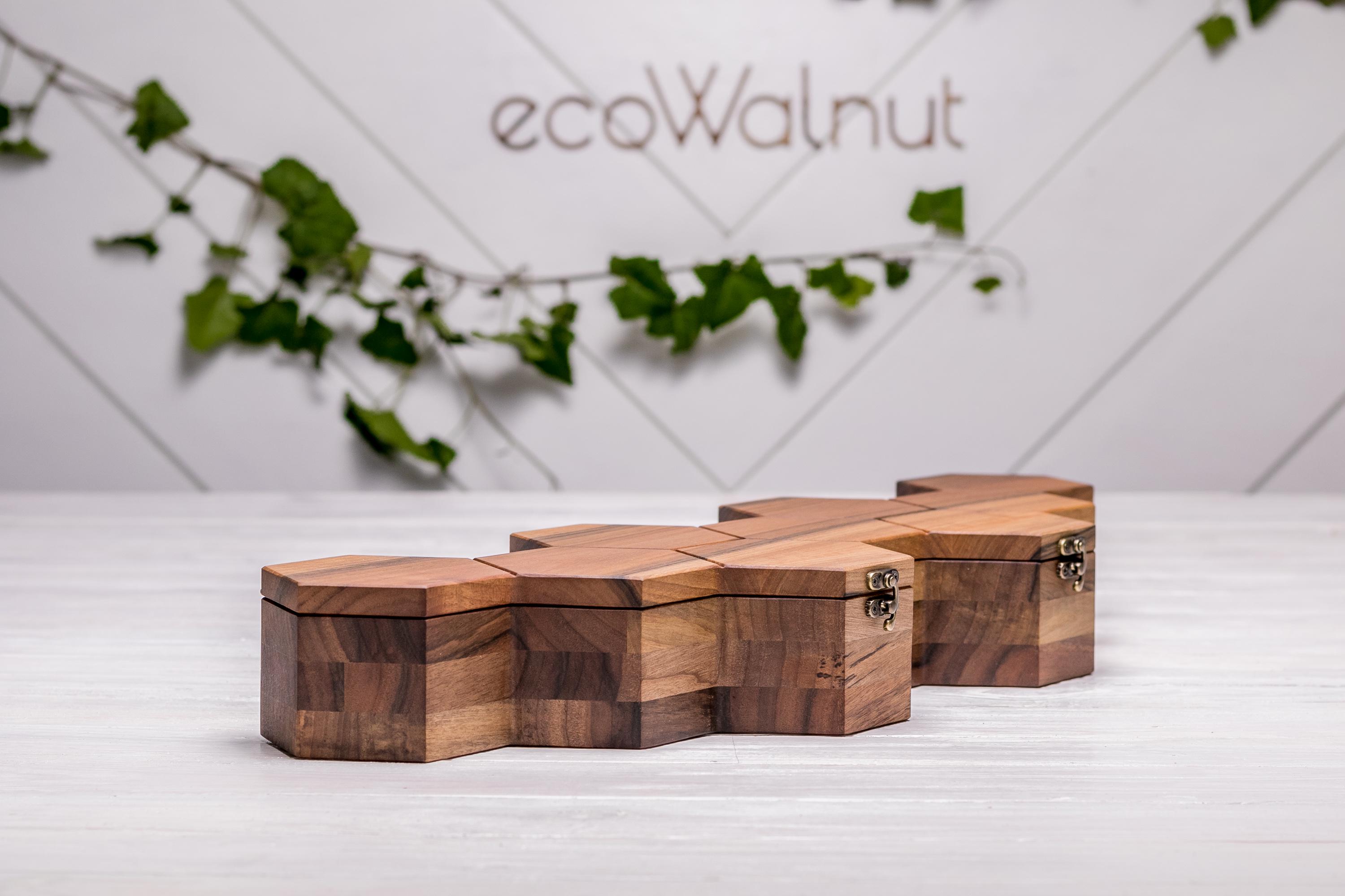 Шкатулка-органайзер EcoWalnut для часов с индивидуальным гравированием (EB-16.9.2) - фото 13