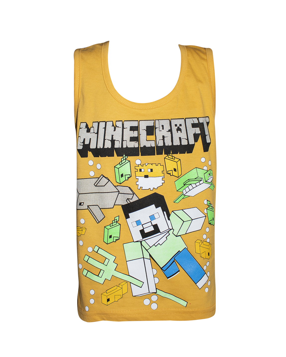 Майка-борцовка для хлопчика Майнкрафт р. 116 Жовтий