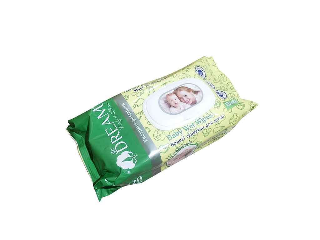 Вологі серветки Аir Dream дитячі клапан РОМАШКА 120 шт. (955083)