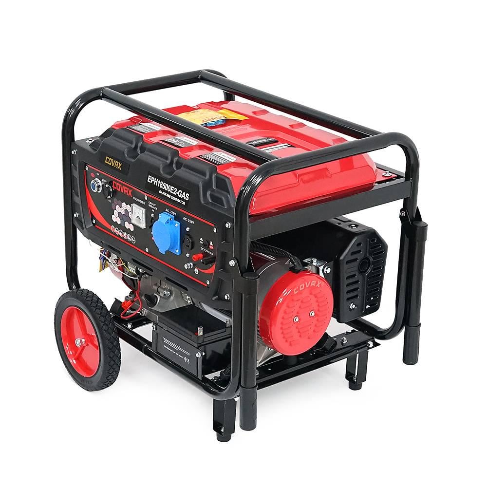 Генератор бензиновий Covax EPH18500E2-GAS 9,0kW однофазний 220V 50Hz DC12V 20HP Electric Starter tank 25L 705x560x570 мм 88 кг (39159)