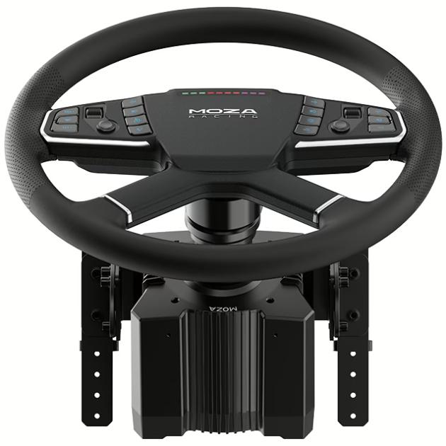 Ігрове кермо з педалями Moza Racing R5 Trucking Bundle для PC 14кн педалі SR-PLite кермо TSW Black (RS071) - фото 3 Ігрове кермо з педалями Moza Racing R5 Trucking Bundle для PC 14кн педалі SR-PLite кермо TSW Black (RS071) - фото 3