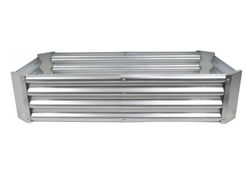 Грядка для теплицы металлическая оцинкованная 240х120х30 см