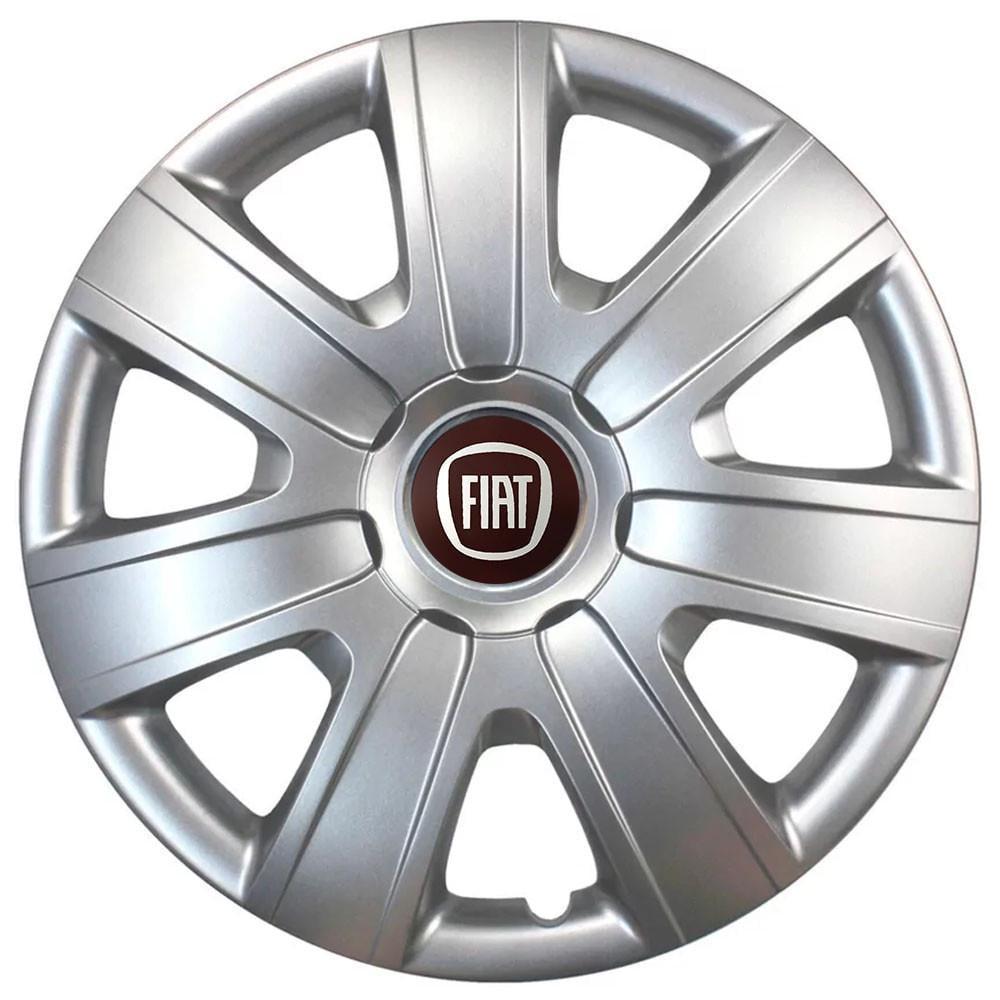Колпаки SJS 224 с логотипом Fiat 4 шт. R14 Серебряный (2654557474)