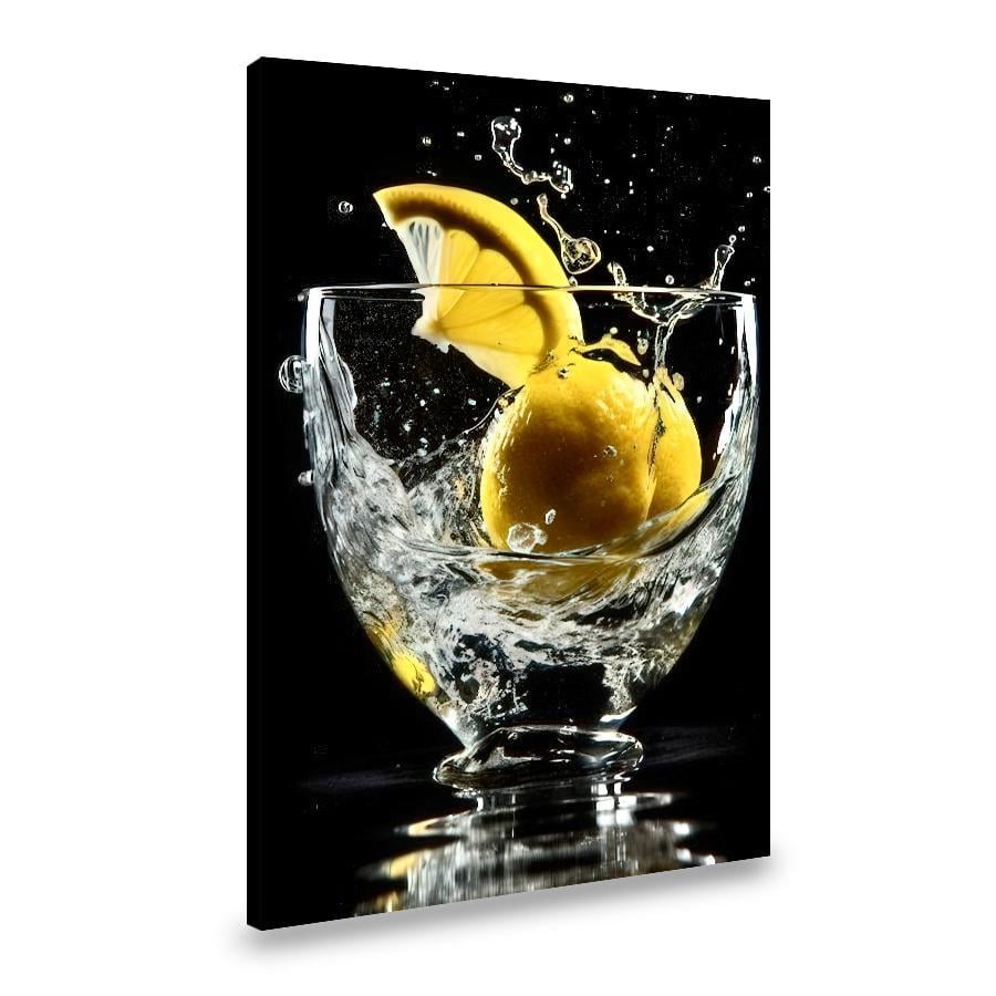 Картина на холсте Натюрморт сочный лимон 80x54 см (247VP_L)