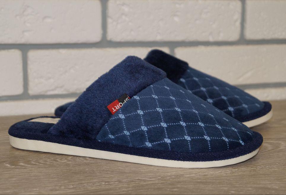 Тапочки мужские домашние Alex р. 42/43 26 см Синий (31434-4243)