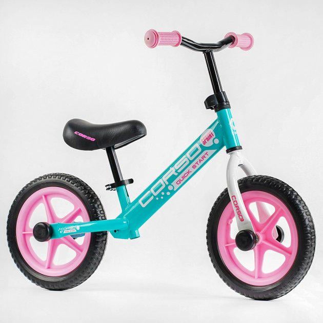 Біговел Corso Quick Start 12" Бірюзовий (14100) Біговел Corso Quick Start 12" Бірюзовий (14100)