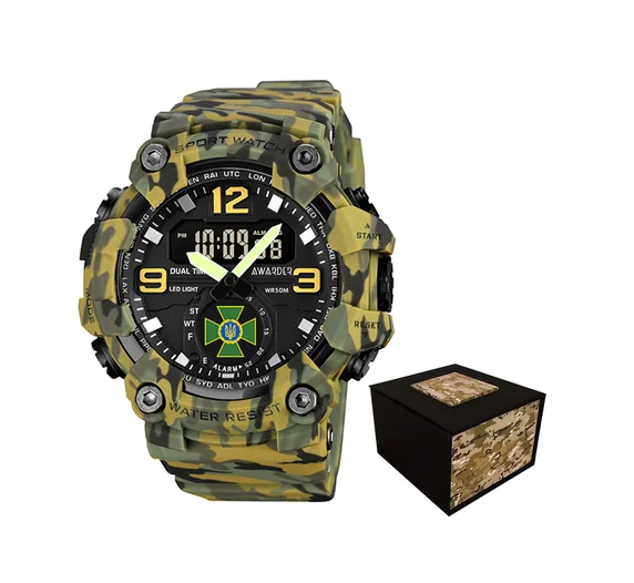 Наручные часы Awarder 003CMGRDPS ДПС с коробкой Зеленый камуфляж Наручные часы Awarder 003CMGRDPS ДПС с коробкой Зеленый камуфляж