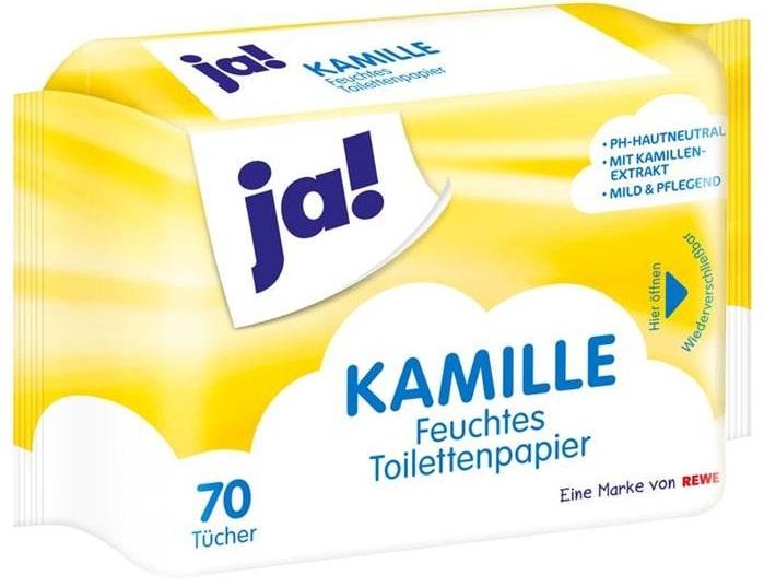 Папір туалетний Ja! Kamille 70 шт. (9679)