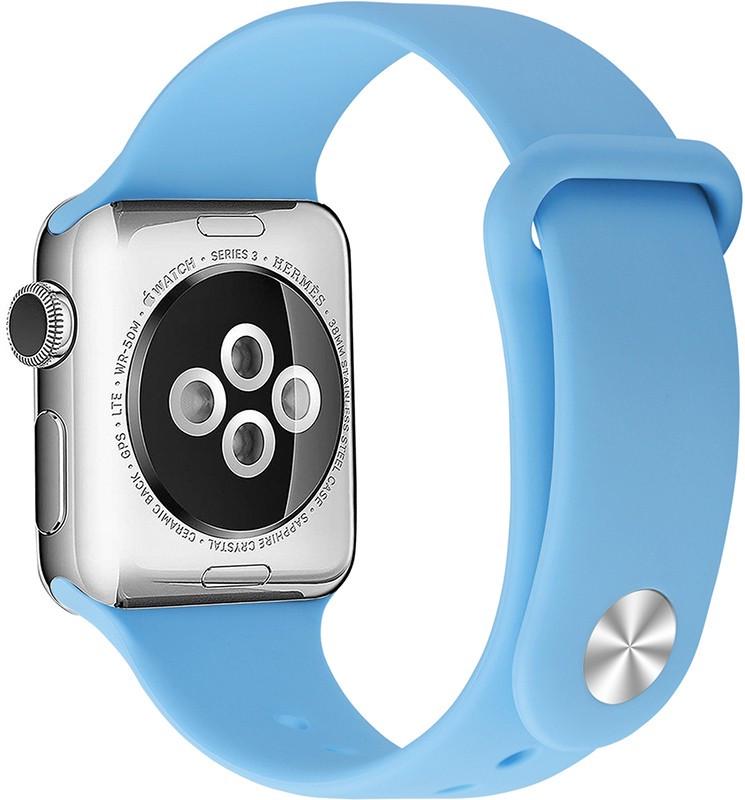 Ремешок UWatch Silicone Strap for Apple Watch 38/40 мм Blue - фото 2