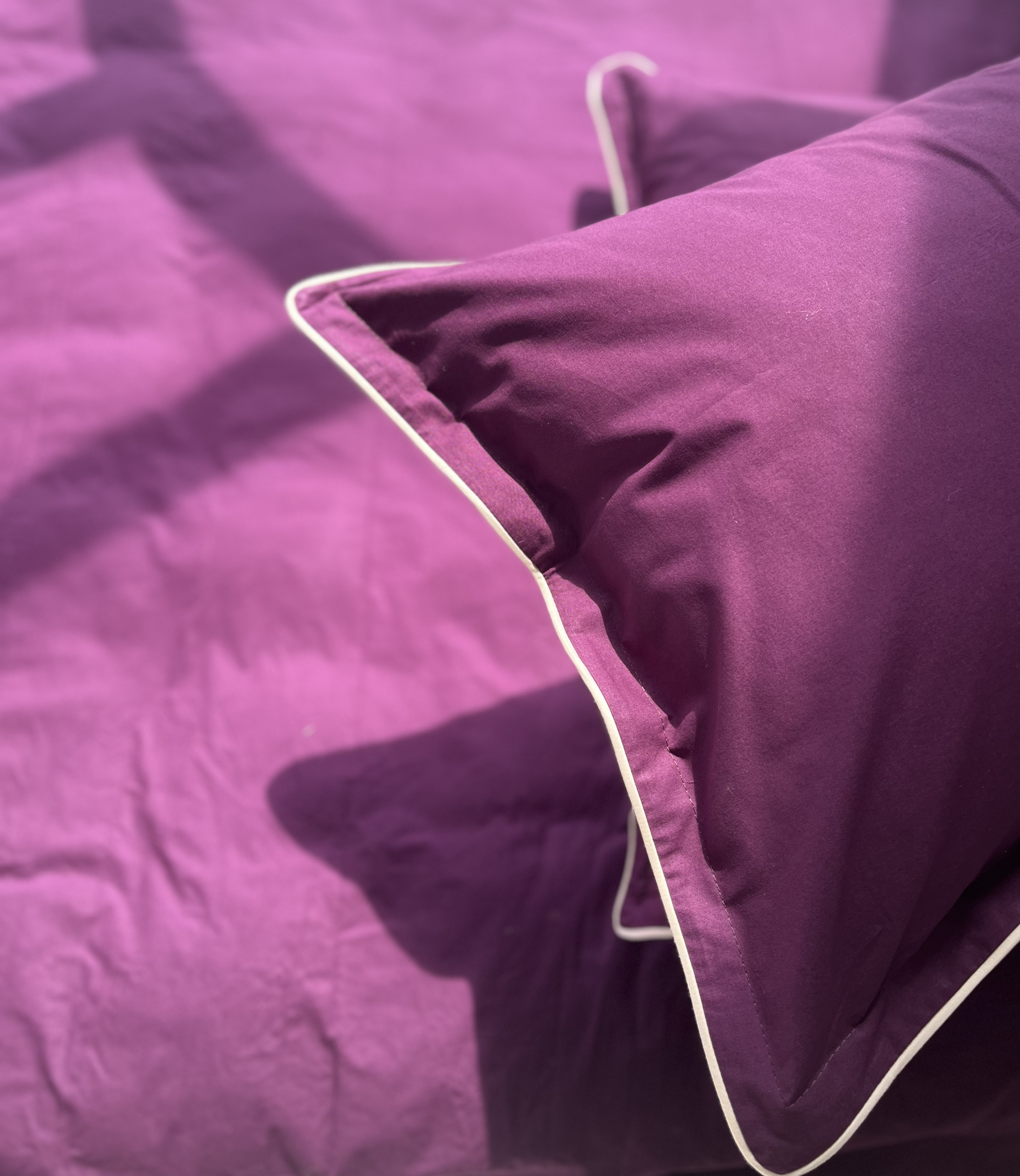 Комплект постельного белья White Dream полуторный 155х215 см вареный хлопок Сливовый (2010/1) - фото 2 Комплект постельного белья White Dream полуторный 155х215 см вареный хлопок Сливовый (2010/1) - фото 2