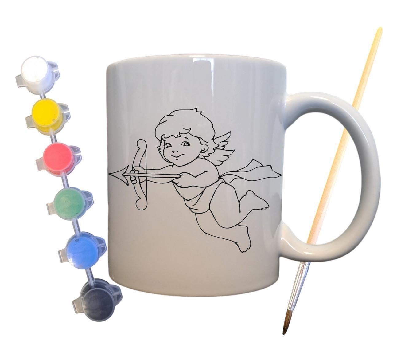 Набор для творчества кружка раскраска С Днем Святого Валентина 330 мл Белый (КР0067)