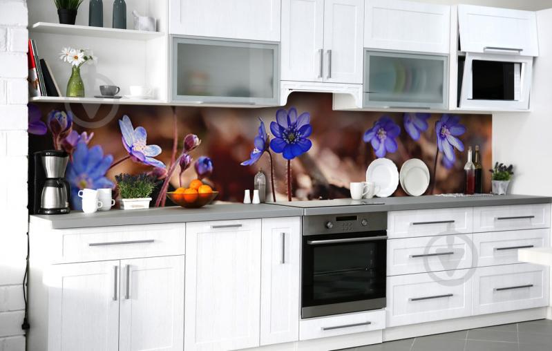 Скинали на кухню Zatarga «Голубой сон» 600х2500 мм виниловая 3Д наклейка кухонный фартук самоклеящаяся Скинали на кухню Zatarga «Голубой сон» 600х2500 мм виниловая 3Д наклейка кухонный фартук самоклеящаяся