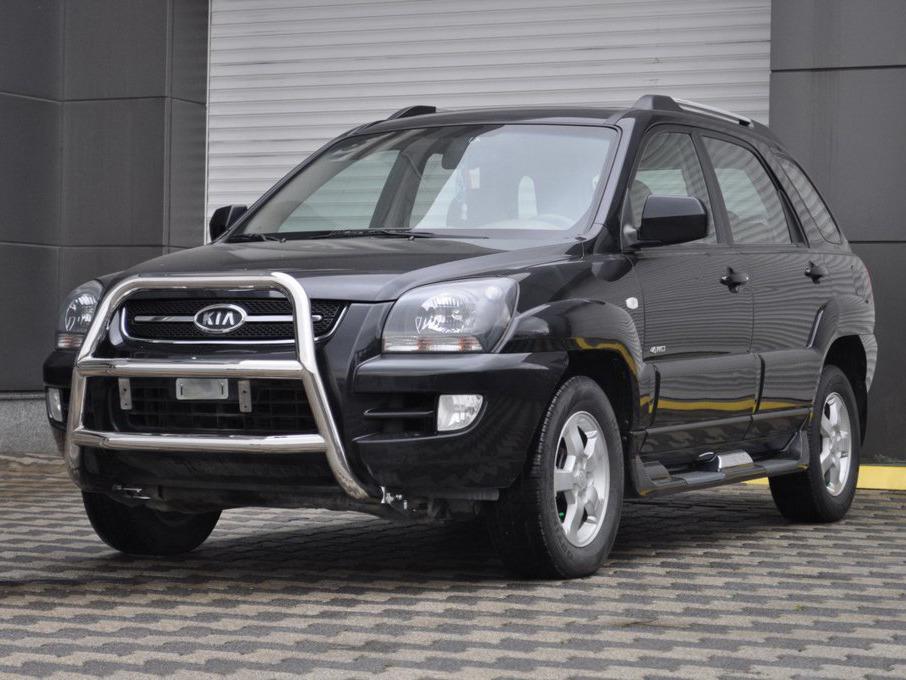 Кенгурятник WT018 CAN для Kia Sportage 2004-2010 гг. нержавеющая сталь Хром
