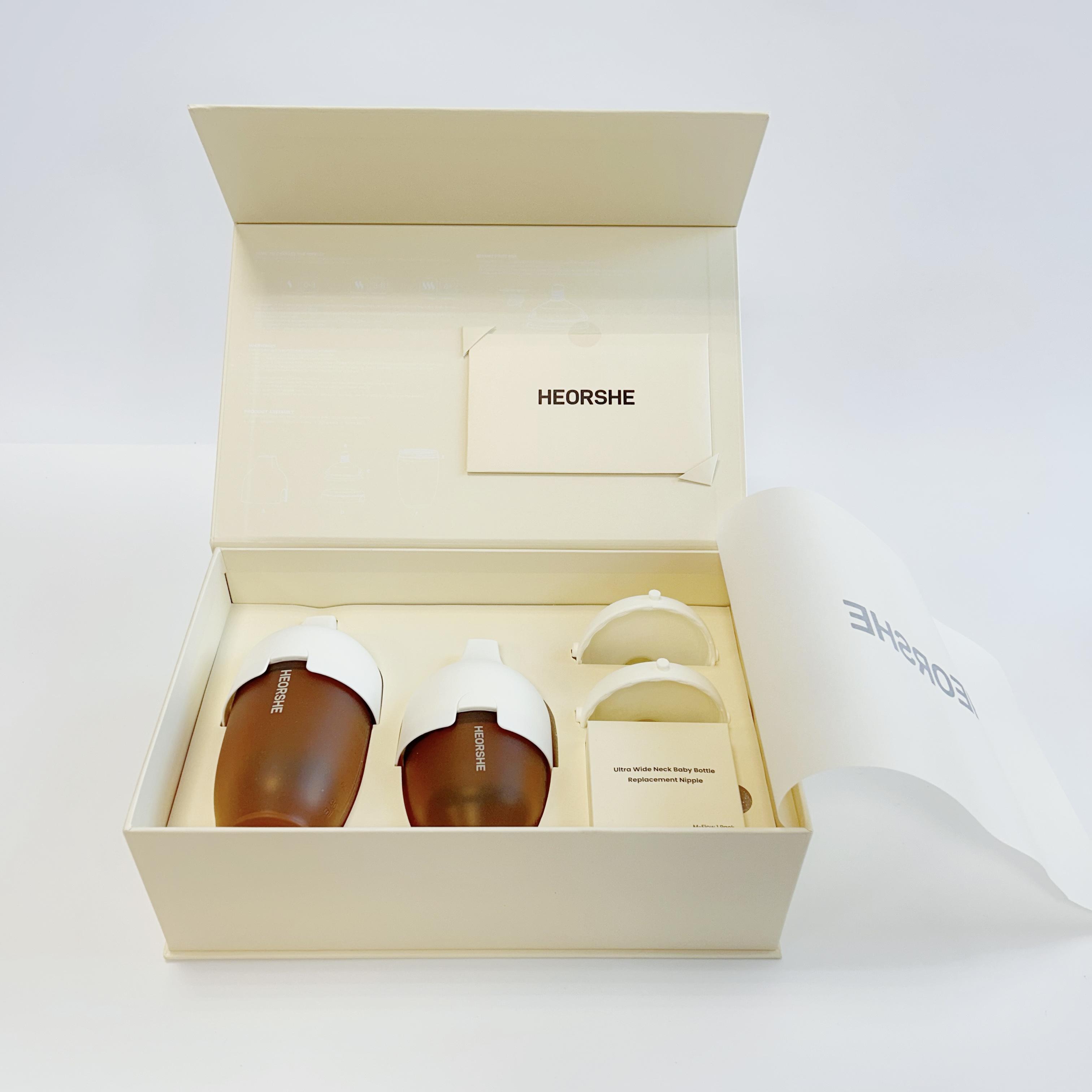 Набір для годування подарунковий HEORSHE Bottles White