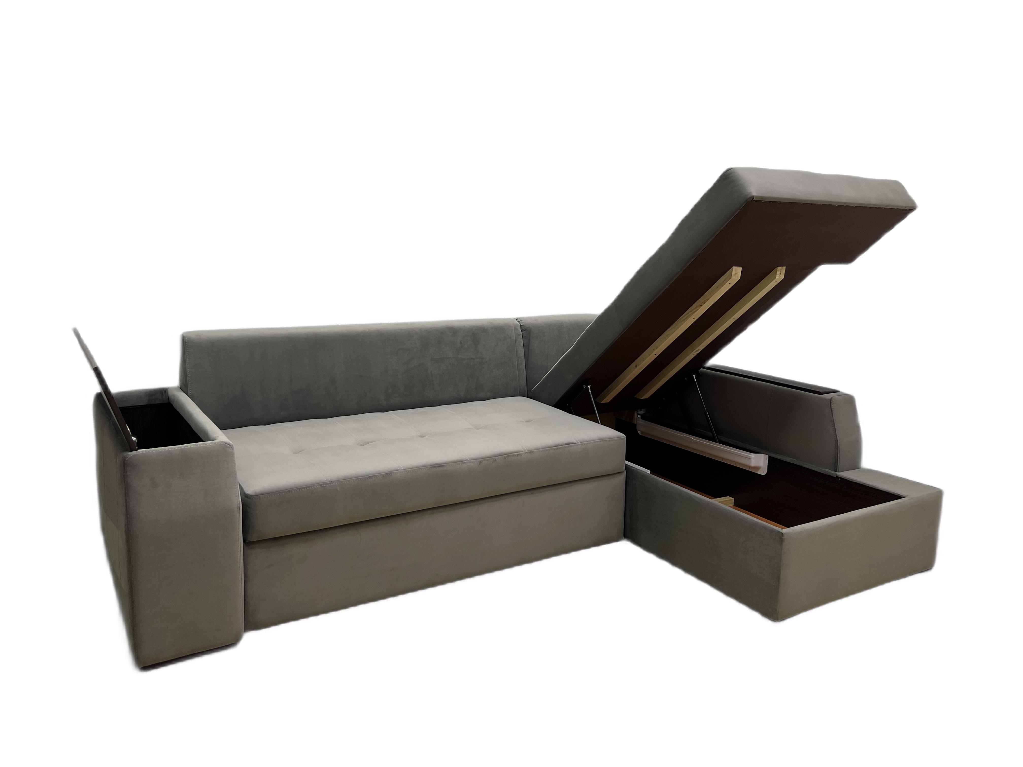 Диван угловой Версаль с подушками и нишей 267х170 Серый (1950950998) - фото 2 Диван угловой Версаль с подушками и нишей 267х170 Серый (1950950998) - фото 2