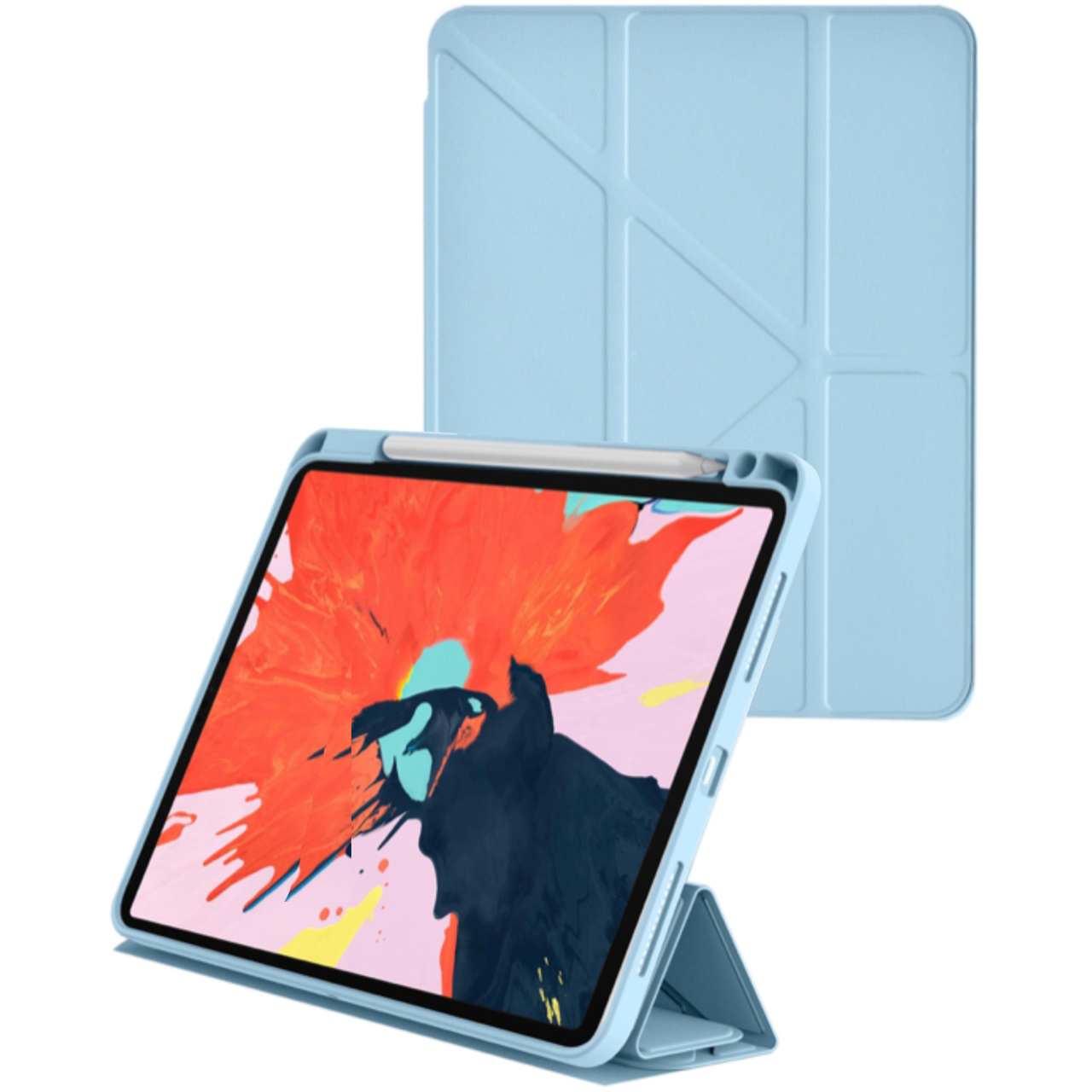Чехол-книжка WIWU iShield Case with Pencil Slot for iPad Pro 12,9 5th Gen 2021 M1 6th Gen 2022 Blue - фото 3 Чехол-книжка WIWU iShield Case with Pencil Slot for iPad Pro 12,9 5th Gen 2021 M1 6th Gen 2022 Blue - фото 3