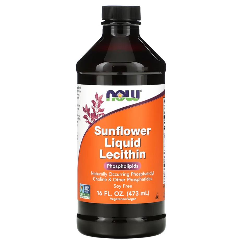 Натуральная добавка Now Foods Sunflower Liquid Lecithin 473 мл