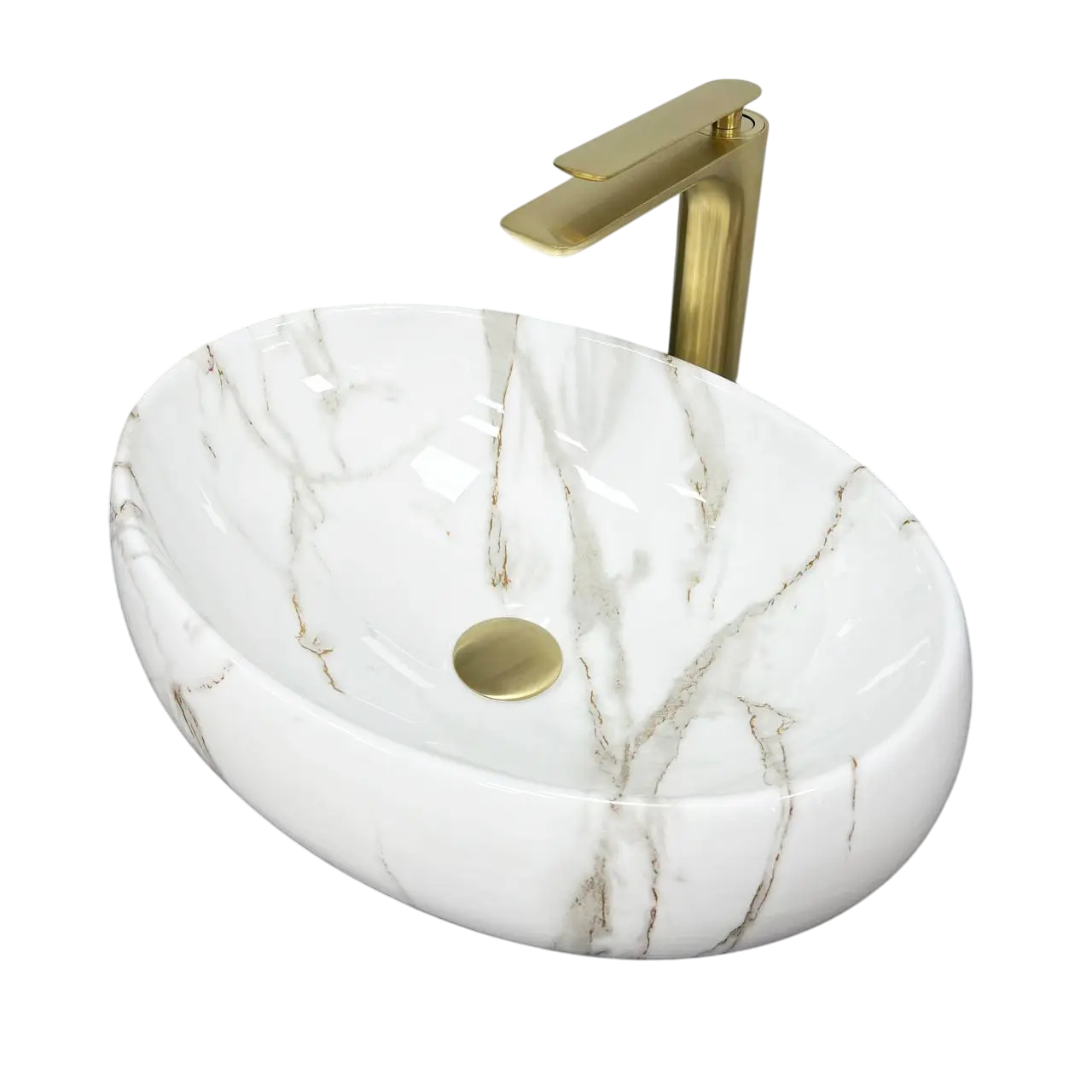 Раковина накладная VBI Venetto Lava Glossy 320x465 мм овальная (RM-VBI-012804)