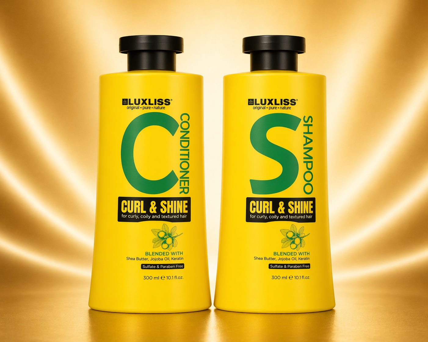 Набор ухода для вьющихся волос Luxliss Curl&Shine шампунь 300 мл и кондиционер 300 мл