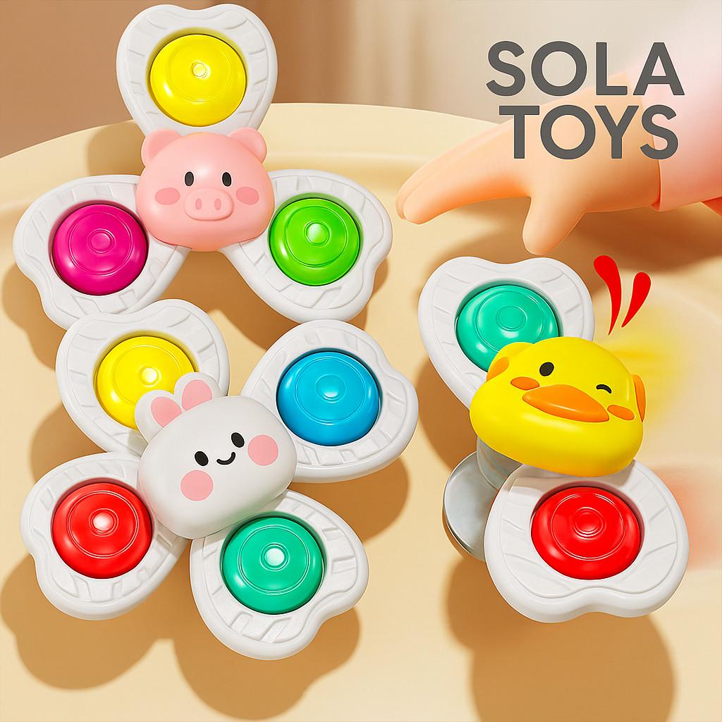 Спинер-антистресс с креплением в ванну набор 3 шт. (10) - фото 3 Спинер-антистресс с креплением в ванну набор 3 шт. (10) - фото 3