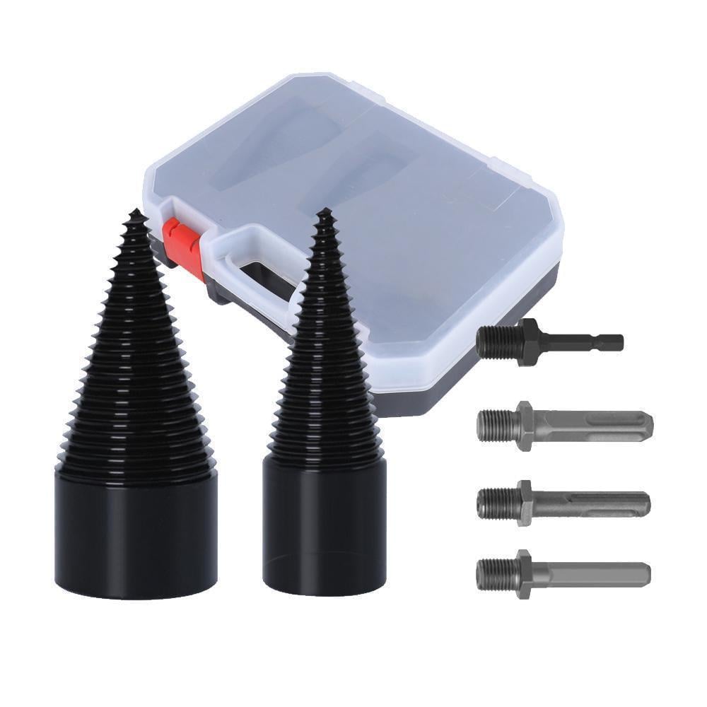 Колуны-дровоколы винтовые конусные для раскалывания дров под дрель/шуруповерт/перфоратор ⌀ 32/42 мм (14962148)