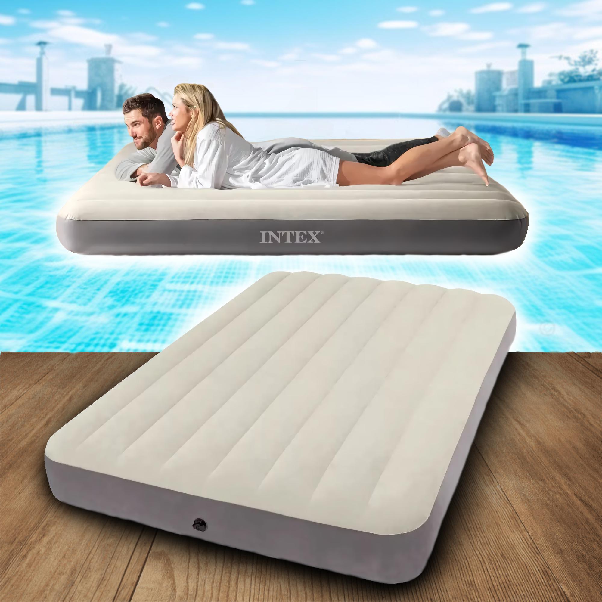 Надувний матрац 64102 Intex Deluxe Single-High - фото 2 Надувний матрац 64102 Intex Deluxe Single-High - фото 2