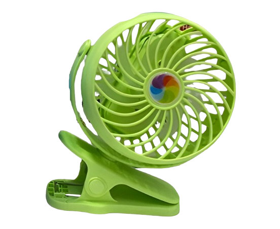 Вентилятор Mini Fan прищепке Зеленый (2628-10)