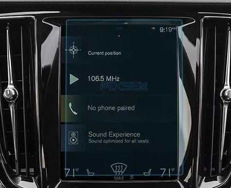 Стекло защитное Pixsel на монитор Volvo S 60 8,9“ 2019 закаленное глянец