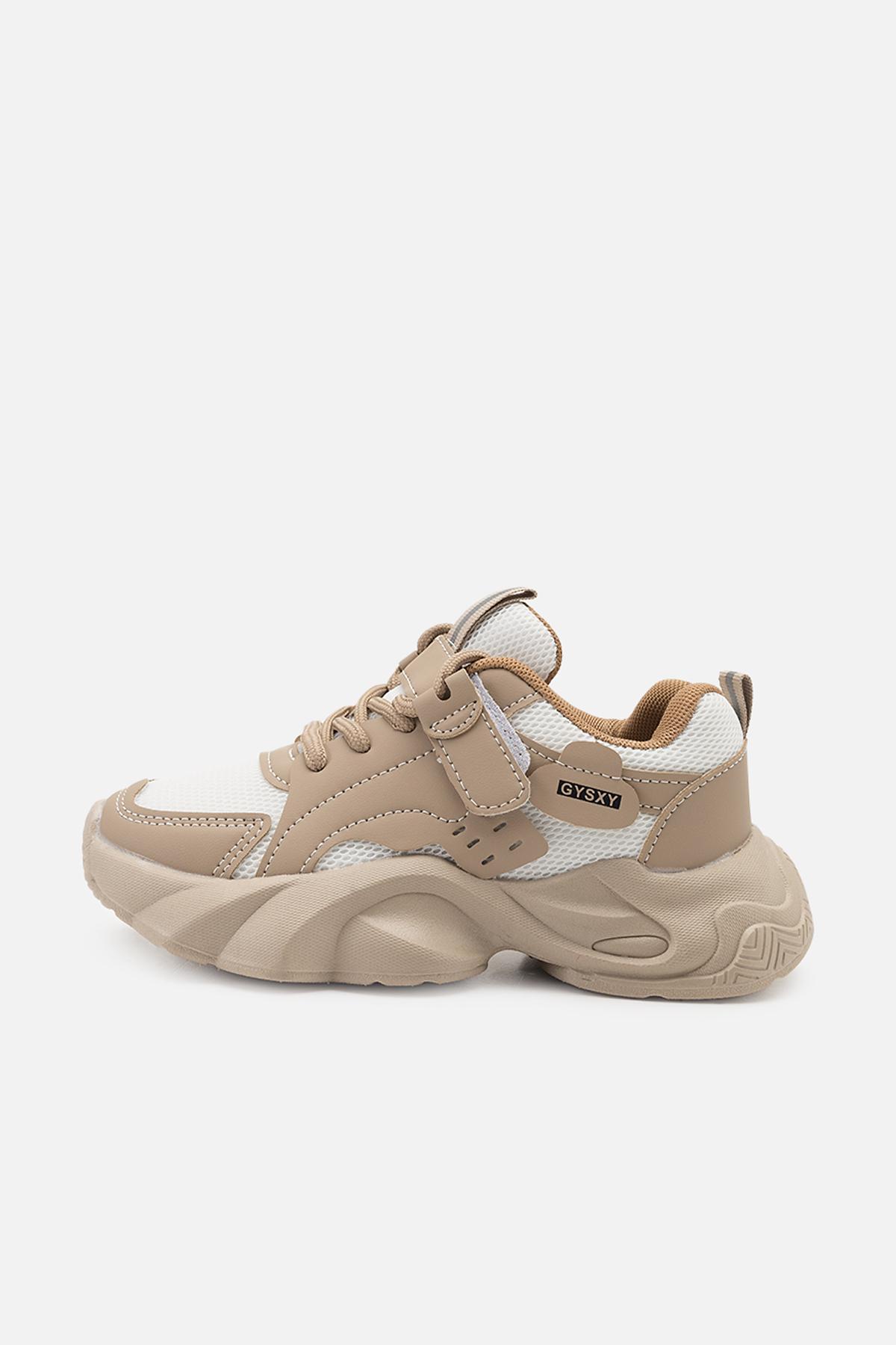 Кроссовки на платформе для девочки р. 35 Бежевый (SKT001038622)