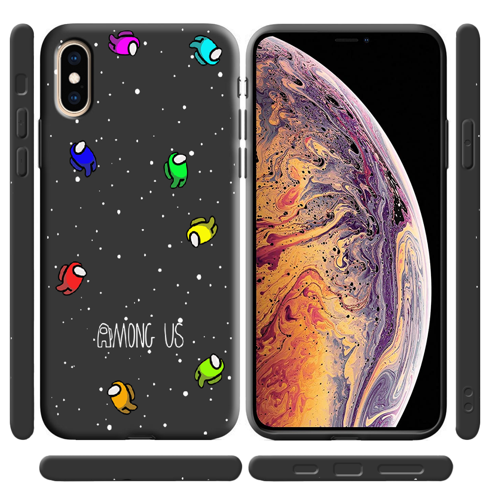 Чехол Boxface iPhone XS Among Us Invisible Черный силикон (35413-bk76-38046) - фото 2