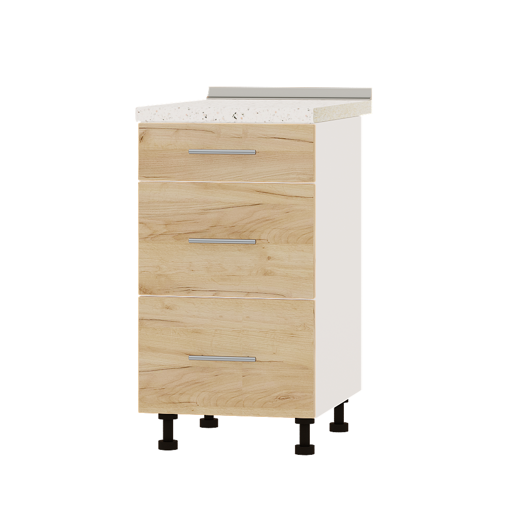 Шкаф нижний Эверест Оптима модуль Низ Н87-450 45х47х85 см Дуб крафт золотой/Белый (01525)