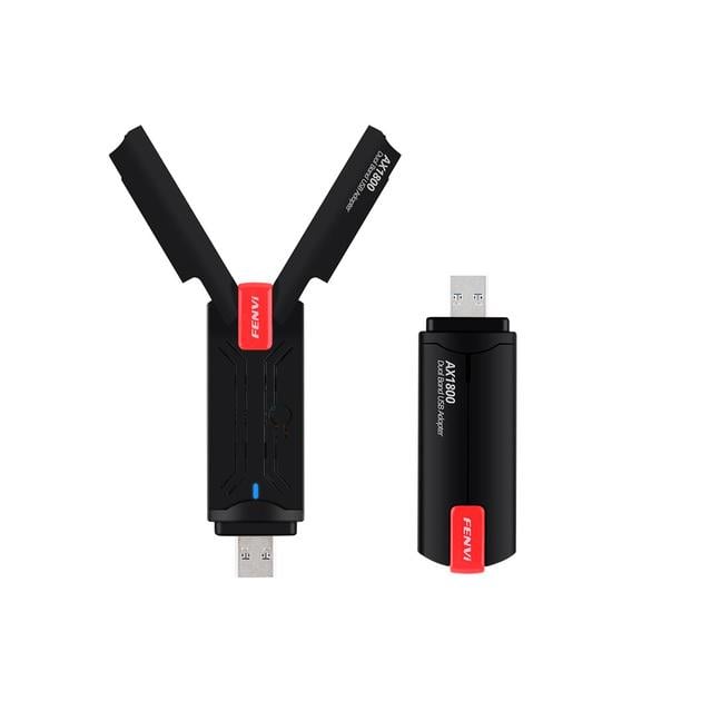Двухдиапазонный USB Wi-Fi 6 адаптер FENVI FU-AX1800P Dual Band 2.4GHz/5GHz с двумя антеннами - фото 10