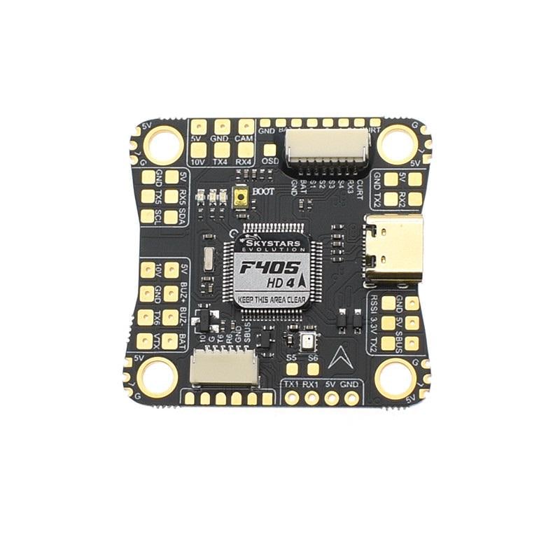 Полетный контроллер FC Skystars F405 HD4 30x30 для FPV дронов совместим с Betaflight INAV (00-00026725)