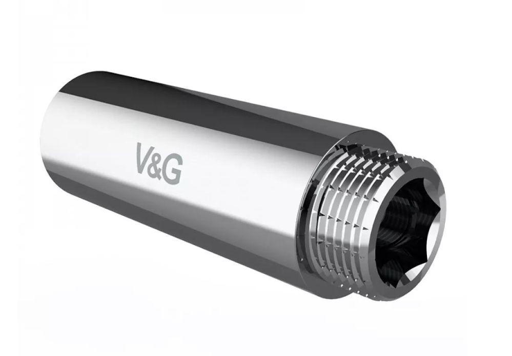 Удлинитель V&G VALOGIN VG-210108 латунь внутренняя-наружная 1/2" (156534)