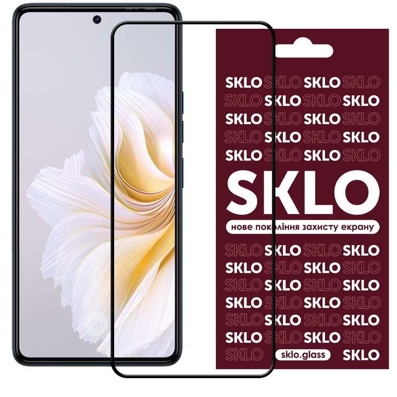 Защитное стекло противоударное SKLO 3D full glue для TECNO Pova 5 LH7n Черный (00000066207_1)