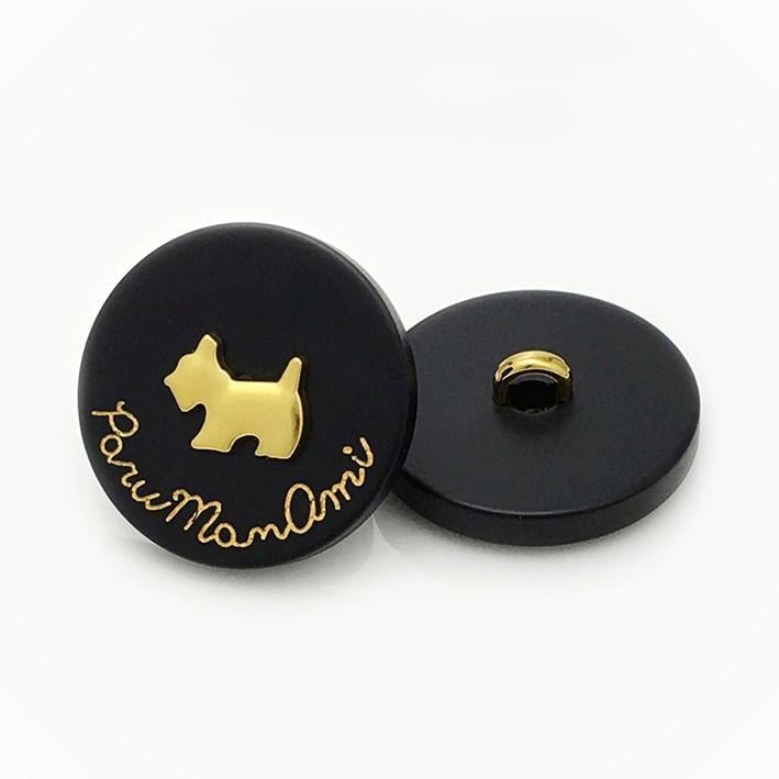 Пуговица Scotch Terrier LuxFabric на ножке пластик 15 мм 1 шт. Черный (ПЛ0015ц06)