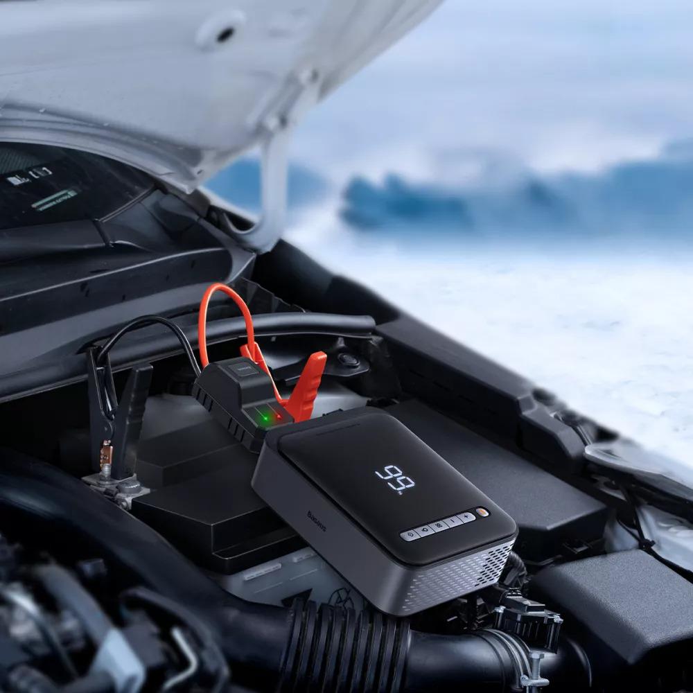 Пусковое зарядное устройство для BASEUS CGCN000001 Super Energy Car Jump Starter 2в1 8000 mAh (557559) - фото 4 Пусковое зарядное устройство для BASEUS CGCN000001 Super Energy Car Jump Starter 2в1 8000 mAh (557559) - фото 4