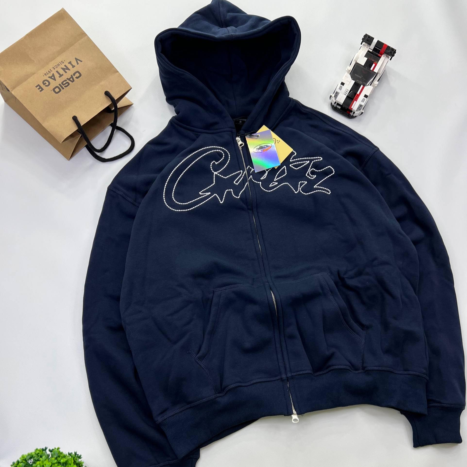 Худи-зип Corteiz streetwear S Blue (30295190) - фото 2 Худи-зип Corteiz streetwear S Blue (30295190) - фото 2