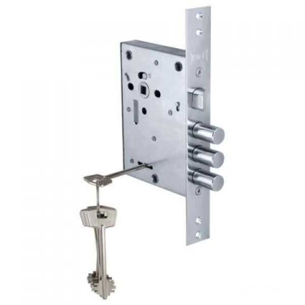 Замок сувальдный врезной Kale 442L 67,5 мм Гардиан 30.11 (442L)