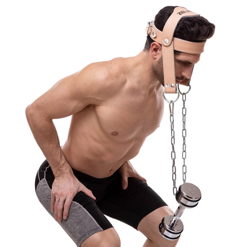 Упряж тренажер для тренування м'язів шиї Zelart SB-165186 Бежевий (SB-165186) - фото 5 Упряж тренажер для тренування м'язів шиї Zelart SB-165186 Бежевий (SB-165186) - фото 5