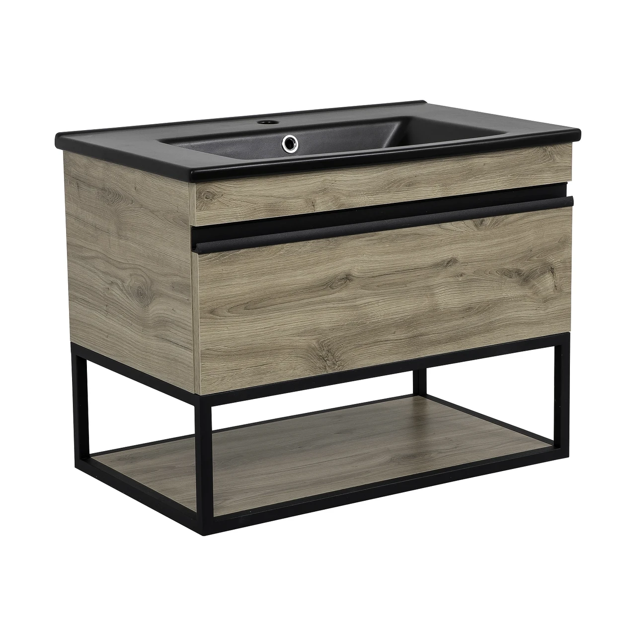 Тумба Loft-Iron консольная Севилья с умывальником Arte 75 см Black (2356580133) Тумба Loft-Iron консольная Севилья с умывальником Arte 75 см Black (2356580133)