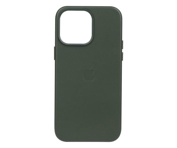 Чохол-накладка Leather Case для Apple iPhone 14 Pro Max Sequoia green