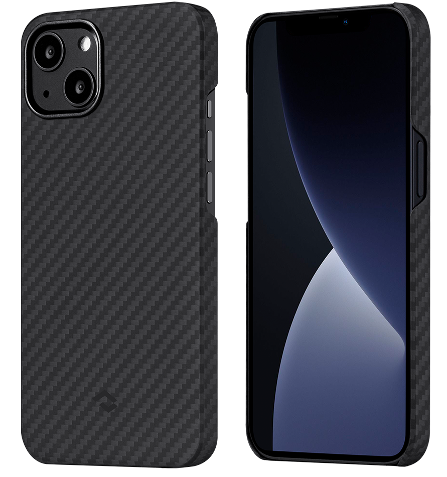 Чехол-накладка Pitaka MagEZ Case 2 for iPhone 13, Twill Black/Grey (KI1301M)